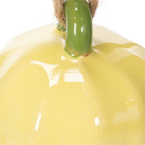 Prodotto Ciondoli a forma di fiore in ceramica, design allegro, motivo floreale, decorazione primaverile, 9 cm, 6 pezzi