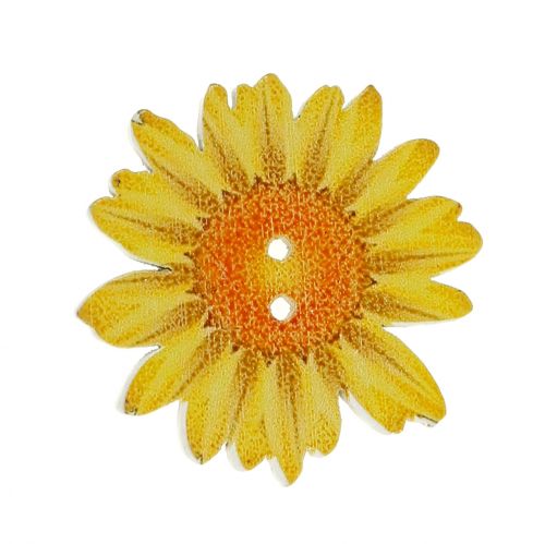 Floristik24 Fiori come bottoni in legno Ø3,5cm assortiti 90 pezzi