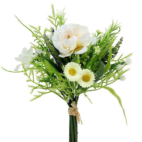 Floristik24 Bouquet con Bellis Bianco 20cm