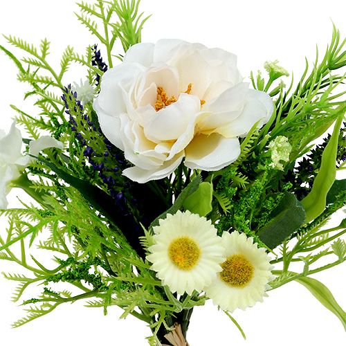 Floristik24 Bouquet con Bellis Bianco 20cm
