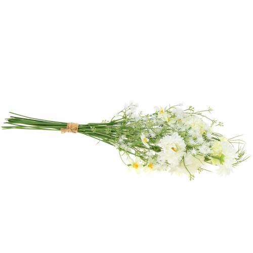 Floristik24 Bouquet con astri bianchi 47cm