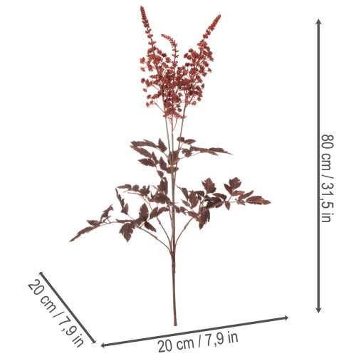Fiore artificiale Astilbe a stelo lungo, splendore, 80 cm | Floristik24.it