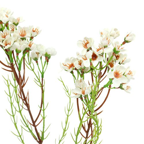 Prodotto Ramo fiorito verde, bianco 80 cm 3 pezzi