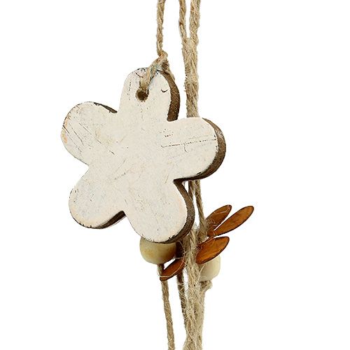Floristik24 Portafiori legno-metallo bianco ruggine L 95cm