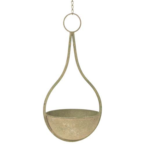 Floristik24 Cesto di fiori, cesto appeso, decorazione in metallo giardino Ø16cm H38cm