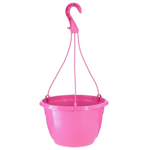 Floristik24 Vaso per piante rosa cesto sospeso con fori Ø25cm H50cm