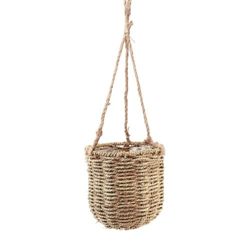 Floristik24 Cesto sospeso per fioriera in alghe Ø15/20/25 cm, set da 3