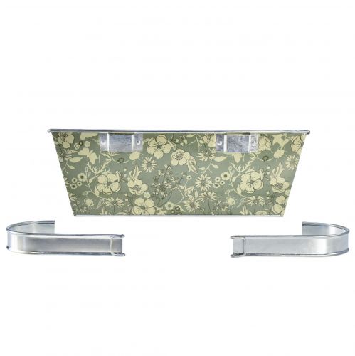 Prodotto Fioriera con supporto da balcone in metallo 35x15cm H13cm