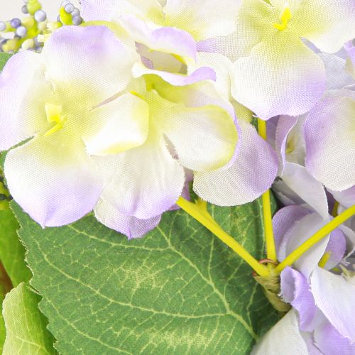 Floristik24 Ghirlanda di fiori artificiali con ghirlanda di vite colorata H13cm Ø55cm