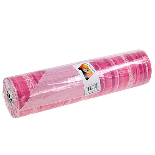 Prodotto Carta floreale 37,5 cm strisce rosa 100 m