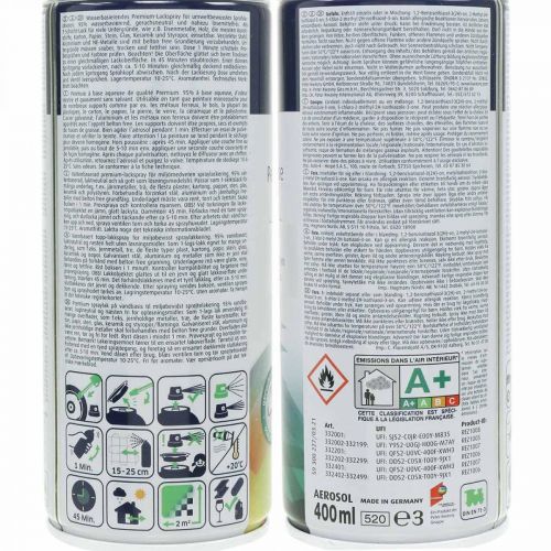 Prodotto Vernice a base d&#39;acqua senza cintura bianca spray lucido bianco puro 400 ml