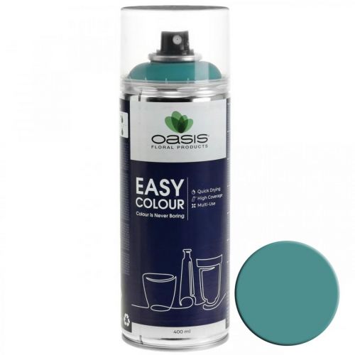 Floristik24 OASIS® Easy Color Spray Matt, vernice spray turchese 400ml