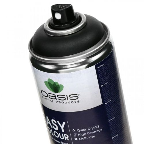 Floristik24 OASIS® Easy Color Spray, vernice spray nera 400ml