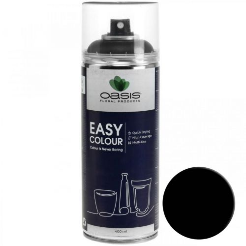 Floristik24 OASIS® Easy Color Spray, vernice spray nera 400ml