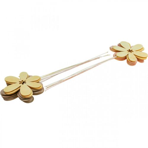 Prodotto Pali da giardino Fiore Paletti per fiori Giallo/Rosa/Rosa Ø9.5cm 15pz