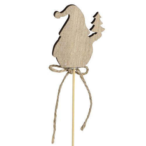 Prodotto Tappi per fiori Gnomi natalizi in legno 5x8cm 12 pz