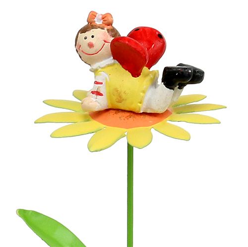 Floristik24 Spina fiore in metallo tipo di fiore. 6,5cm L32cm 4 pezzi