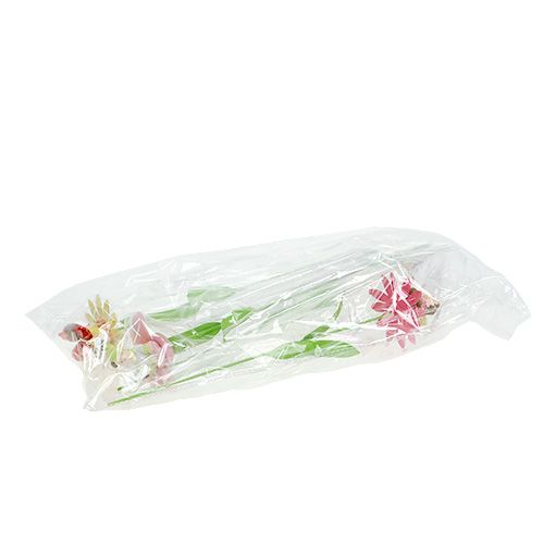 Floristik24 Spina fiore in metallo tipo di fiore. 6,5cm L32cm 4 pezzi