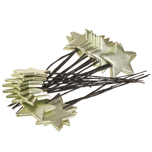 Prodotto Tappi di fiori stelle verdi 7cm – 2a scelta – 24 pezzi