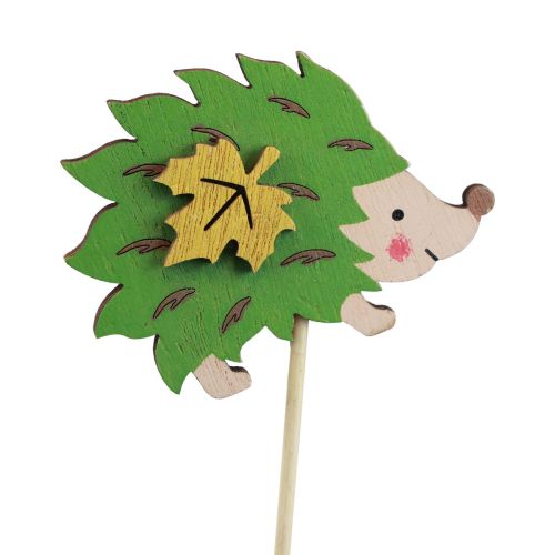Prodotto Bastoncino di fiori Decorazione di legno riccio marrone verde 8×6cm 12 pezzi