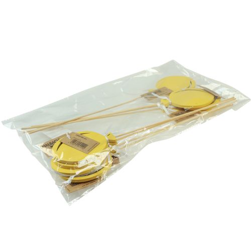 Prodotto Tappo fiore decorazione bouquet cake topper palloncino giallo 28 cm 8 pz