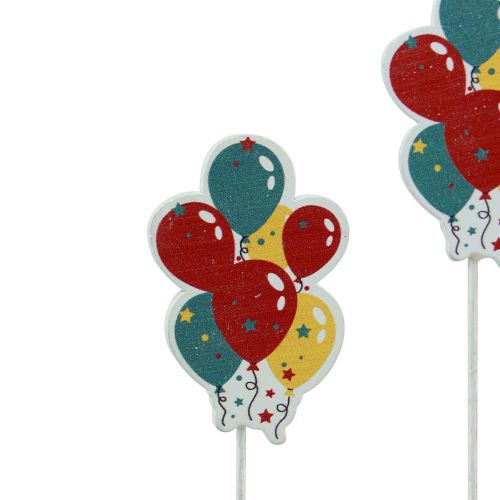 Prodotto Palloncini decorativi per cake topper con bouquet di fiori colorati 26 cm 15 pz