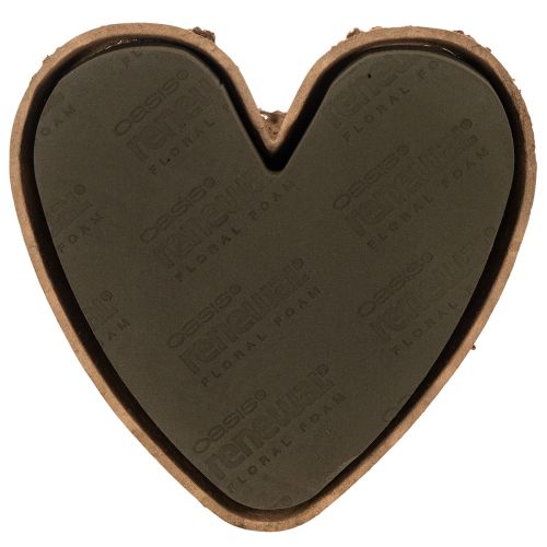 Cuore in spugna floreale OASIS® Renewal® Cuore in spugna floreale Biolit® 33 cm 2 pezzi