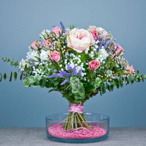 Bouquet di rose crema 26 cm