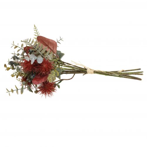 Floristik24 Bouquet fiori artificiali eucalipto cardo decorazione floreale 36cm
