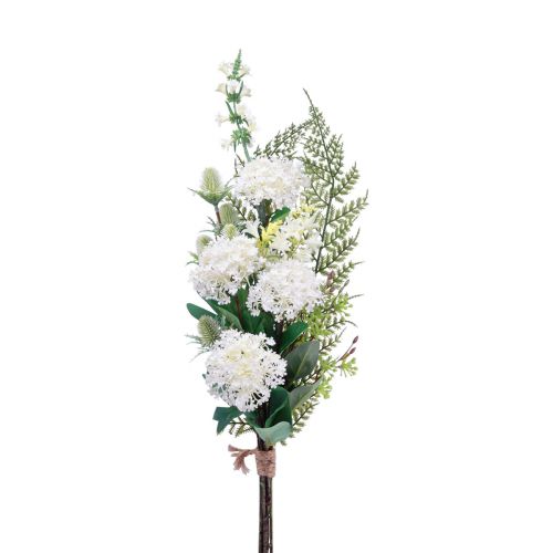 Prodotto Bouquet di fiori artificiali Palla di neve Cardo Felce artificiale 65 cm