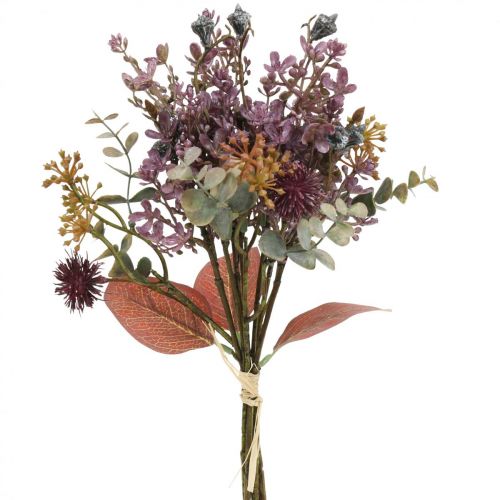 Bouquet di cardo artificiale bouquet di eucalipto decorazione floreale 36cm