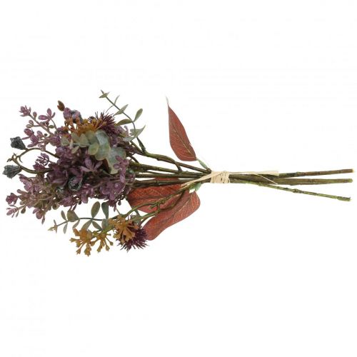 Floristik24 Bouquet di cardo artificiale bouquet di eucalipto decorazione floreale 36cm