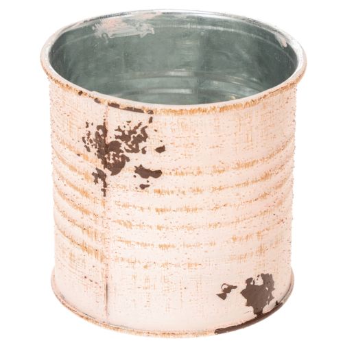 Prodotto Vaso decorativo per fiori, barattolo in metallo color salmone, porta erbe aromatiche Ø8cm H7.5cm