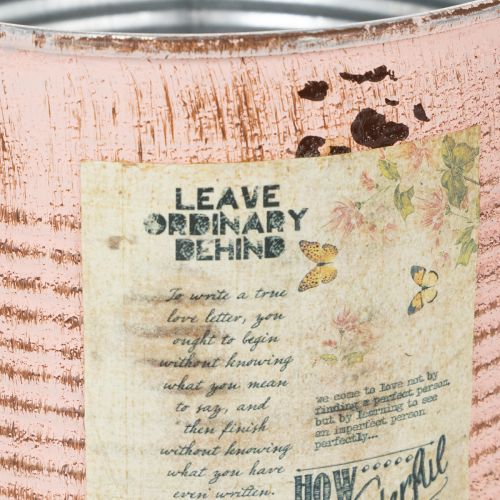 Prodotto Vaso da fiori decorativo in metallo color salmone, Ø15,5 cm, H15 cm