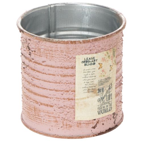 Prodotto Vaso da fiori decorativo rotondo in metallo anticato, per rose, Ø8cm H7.5cm