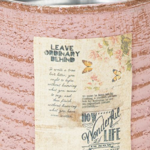 Prodotto Vaso da fiori decorativo rotondo in metallo anticato, per rose, Ø8cm H7.5cm