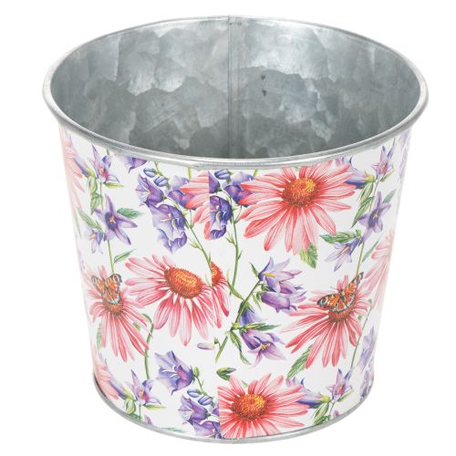 Prodotto Vaso da fiori, decorazione primaverile, fioriera, in metallo, Ø12cm, H10.5cm