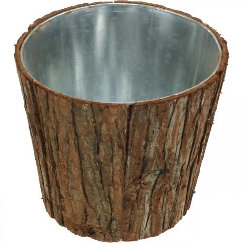 Prodotto Grande vaso da fiori, fioriera, decorazione corteccia d&#39;albero Ø22,5cm H20cm