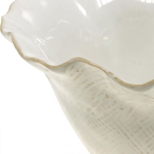 Prodotto Vaso da fiori fioriera in ceramica calice da fiori vaso da fiori bianco Ø19 cm