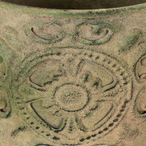 Prodotto Vaso da fiori in metallo, verde, stile vintage, Ø22cm–13.5cm, set da 3