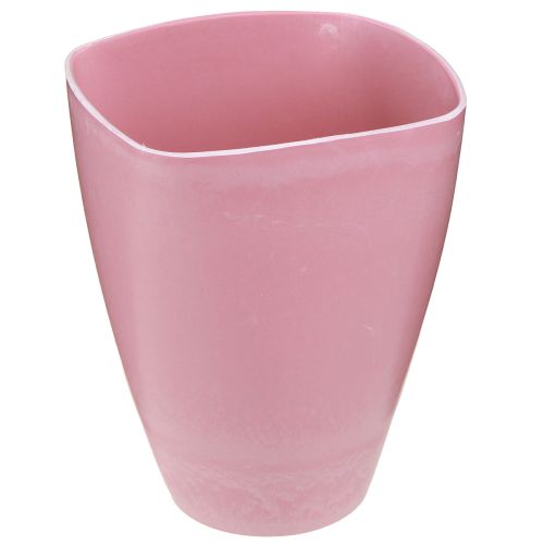 Prodotto Vaso da fiori vaso in plastica vaso per orchidee rosa H16,5 cm 4 pezzi