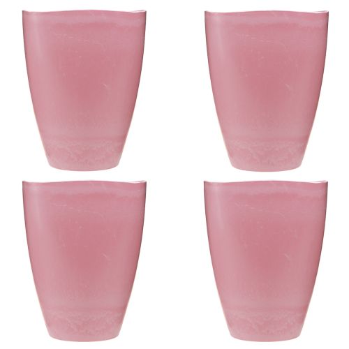 Prodotto Vaso da fiori vaso in plastica vaso per orchidee rosa H16,5 cm 4 pezzi