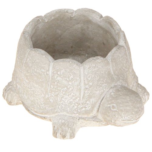 Vaso da fiori tartaruga in cemento grigio bianco 15,5 cm 2 pezzi