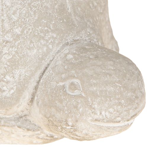 Prodotto Vaso da fiori tartaruga in cemento grigio bianco 15,5 cm 2 pezzi