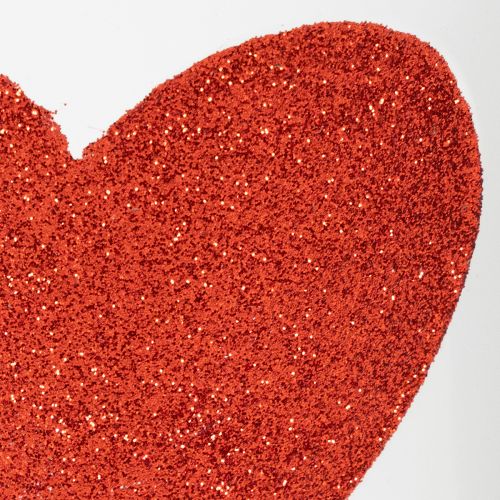 Prodotto Vaso da fiori bianco con cuore rosso, fioriera, Ø13cm H10.5cm