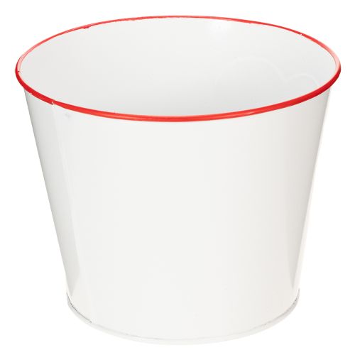 Vaso da fiori bianco con cuore