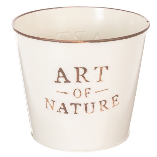 Vaso da fiori in zinco Art of Nature color crema Ø17,5 cm H15 cm acquistare | Floristik24.it