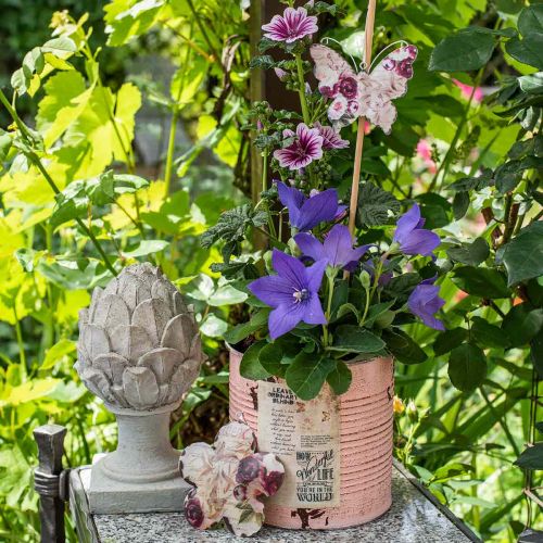 Prodotto Vaso decorativo per fiori in latta color salmone secchio per piante in metallo Ø15,5 cm H15 cm