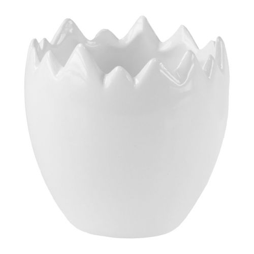 Floristik24 Vaso da fiori fioriera in ceramica bianco d'uovo Ø8cm H8,5cm 6 pz