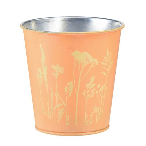 Floristik24 Vaso da fiori in metallo per pesche Ø10,5 cm H10,5 cm